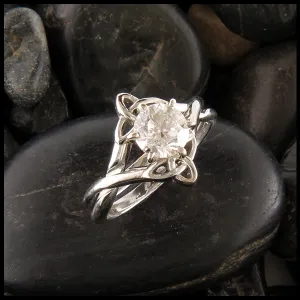 Interlocking Wedding Set with 1.00ct Diamond