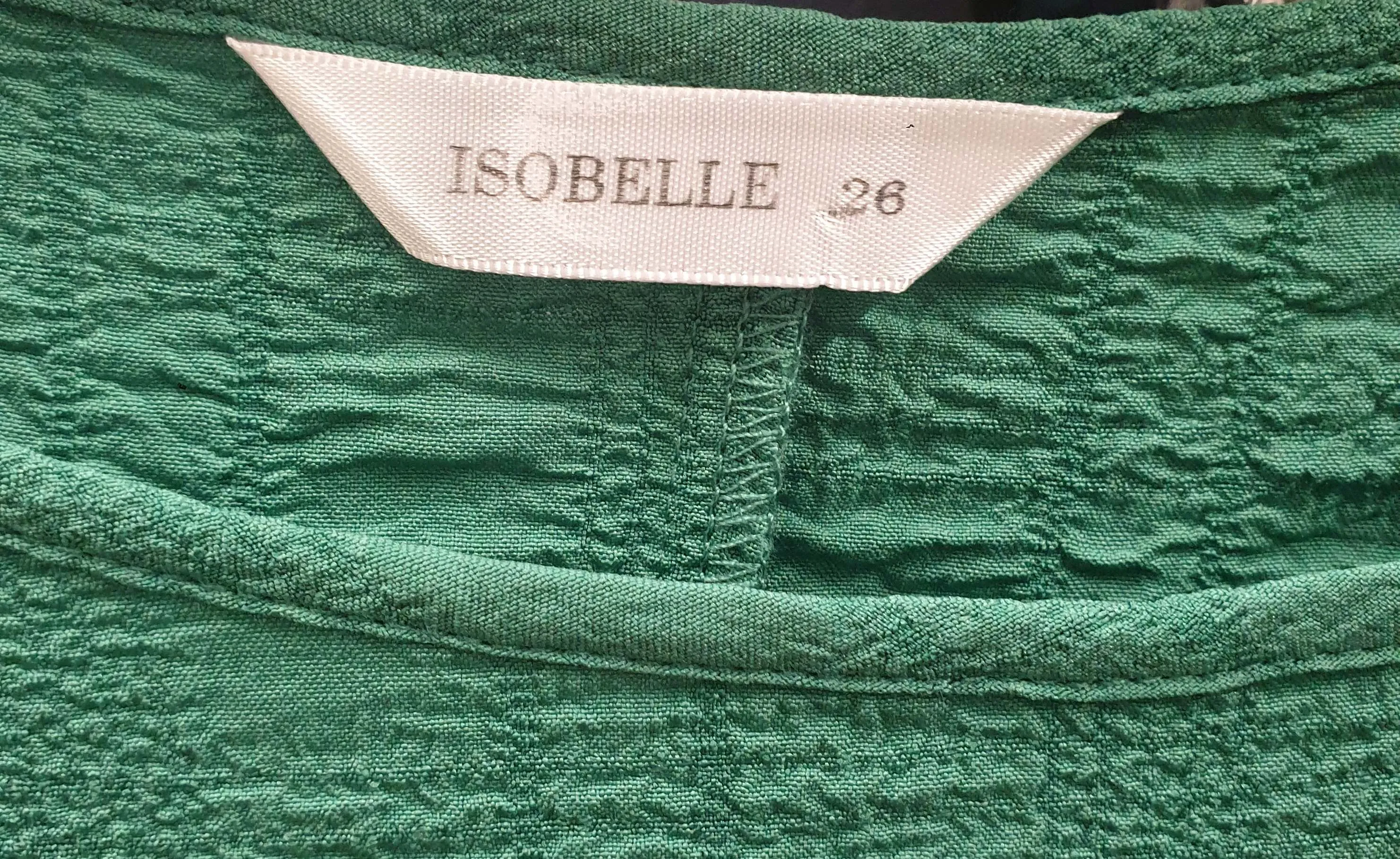 Isobelle green textured half sleeve maxi dress size 26