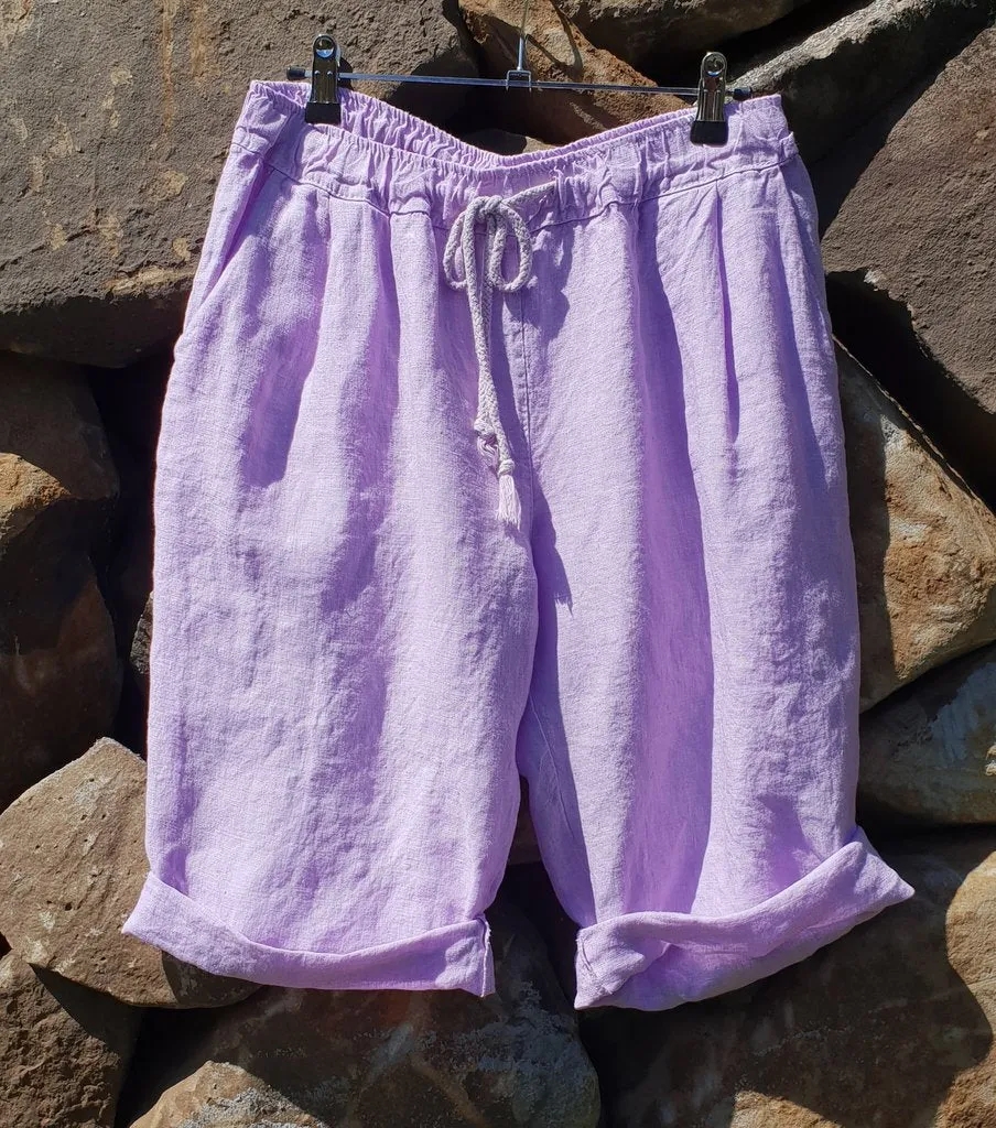 Italian Linen Frederic Bermuda Shorts