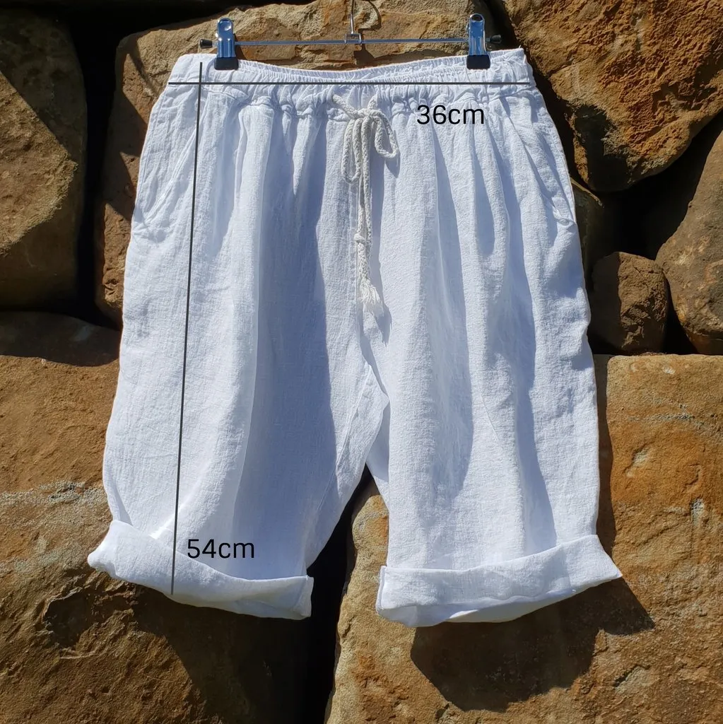 Italian Linen Frederic Bermuda Shorts