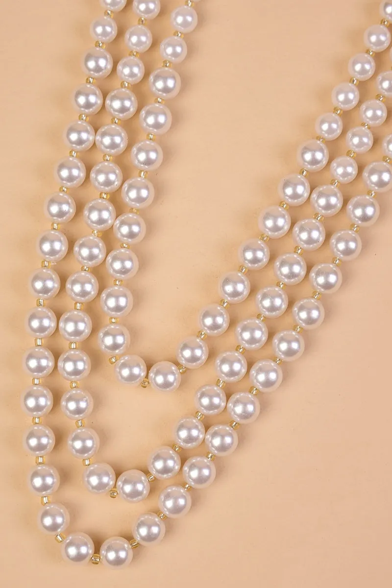 Ivory Double Layered Pearl Mala