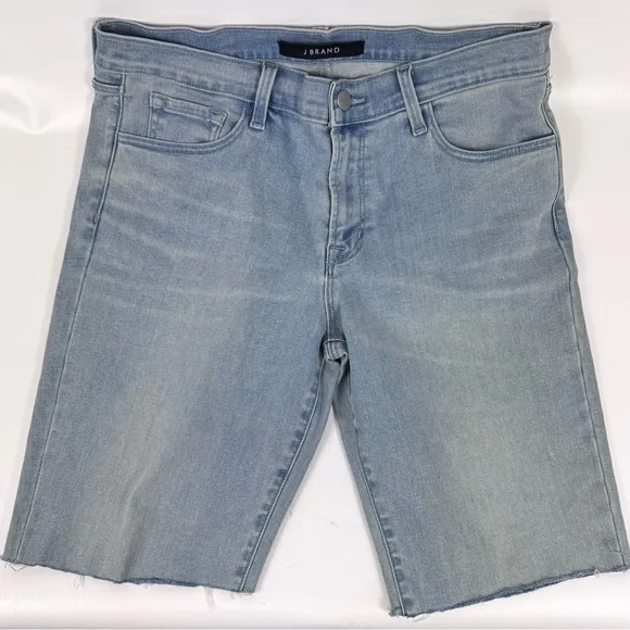 J Brand high rise light blue denim cut off jean shorts - size 31
