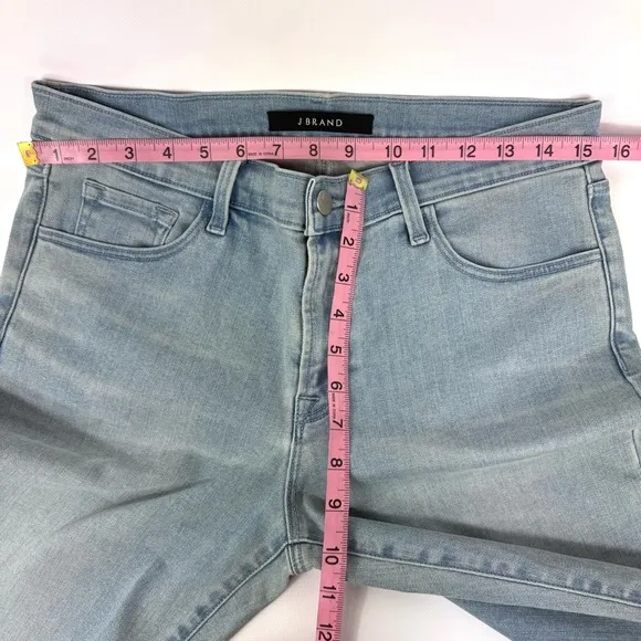 J Brand high rise light blue denim cut off jean shorts - size 31