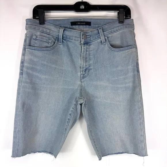 J Brand high rise light blue denim cut off jean shorts - size 31