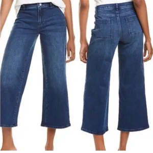 J. McLaughlin Aiko Wide Leg Blue Denim Solid Jeans - NWT