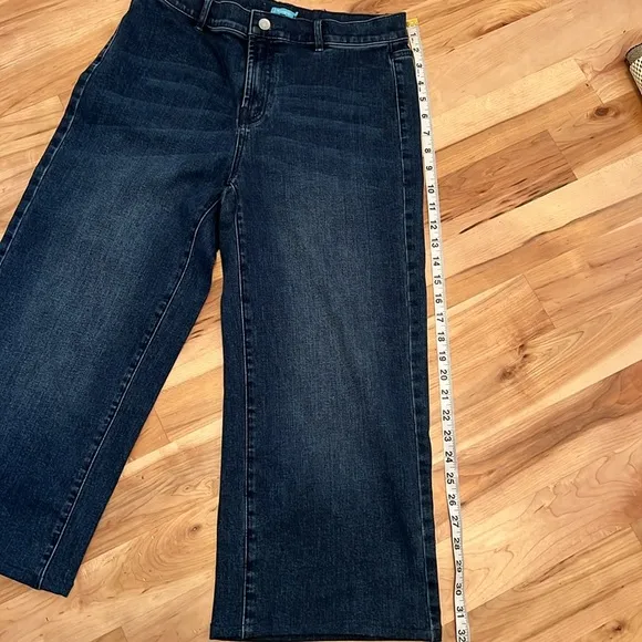 J. McLaughlin Aiko Wide Leg Blue Denim Solid Jeans - NWT