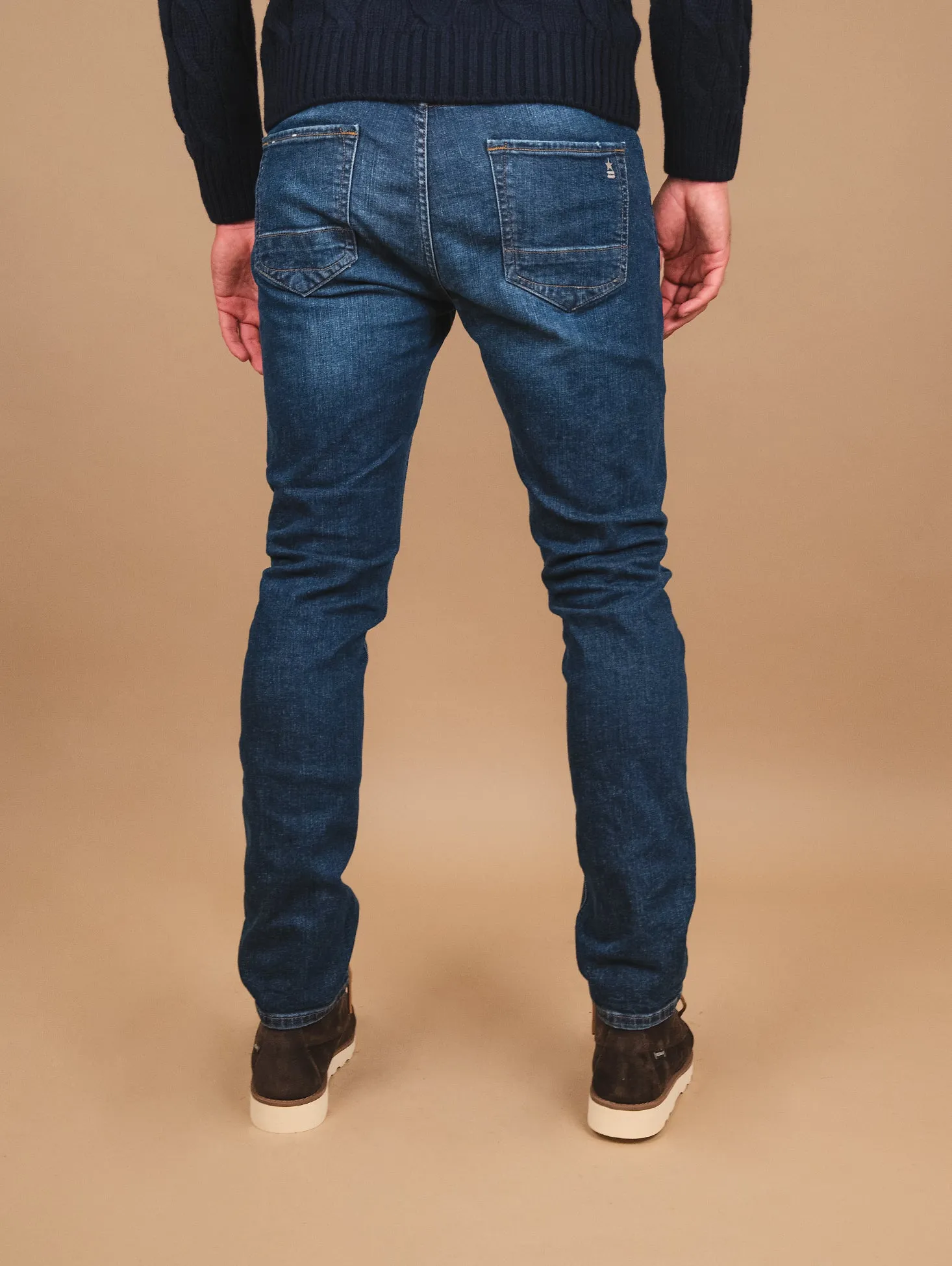 JEANS 5 TASCHE IN DENIM SCURO SLIM FIT