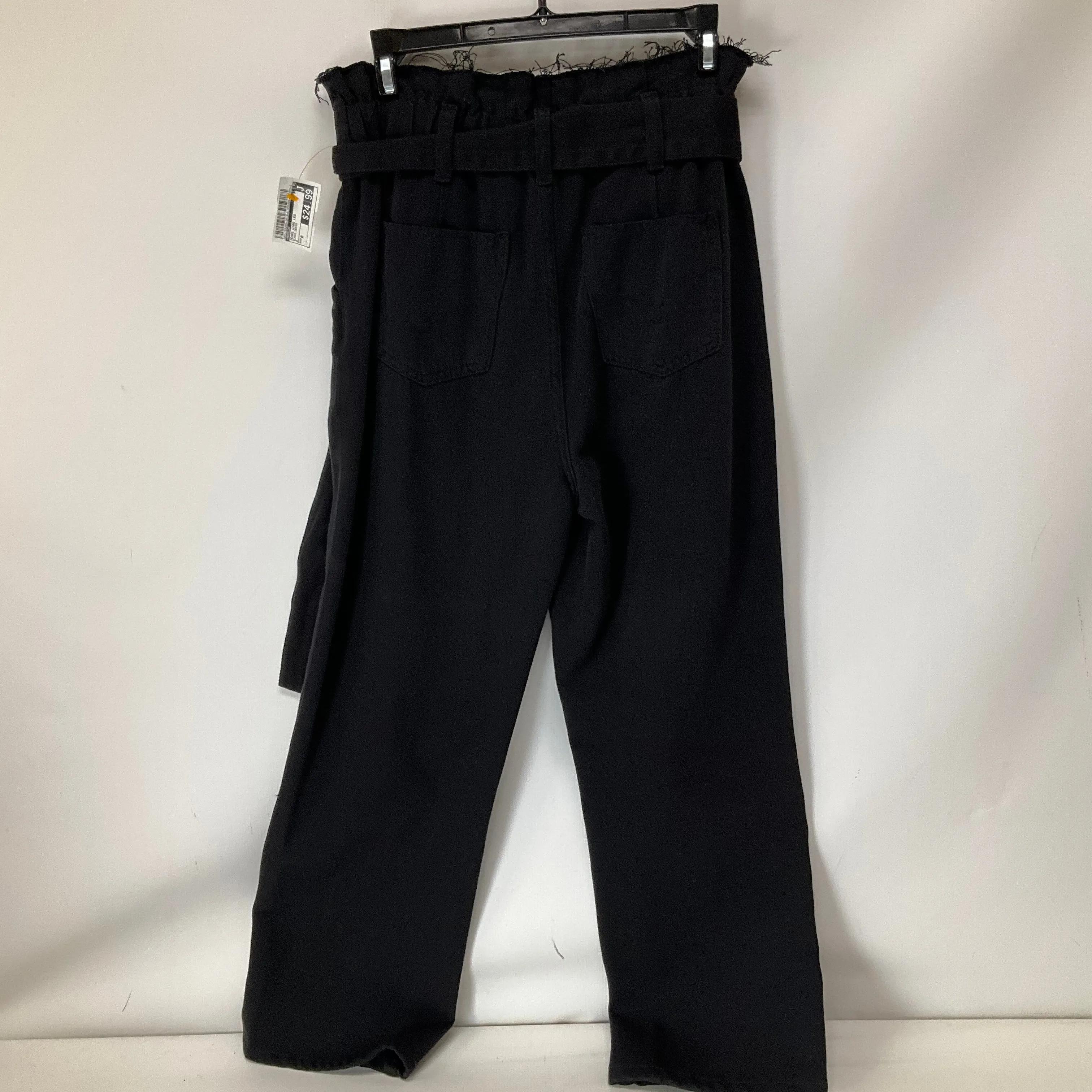 Jeans Wide Leg By Hudson In Black Denim, Size: 0