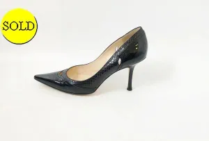 Jimmy Choo Snake Trim Pump Size 40 It (10 Us)