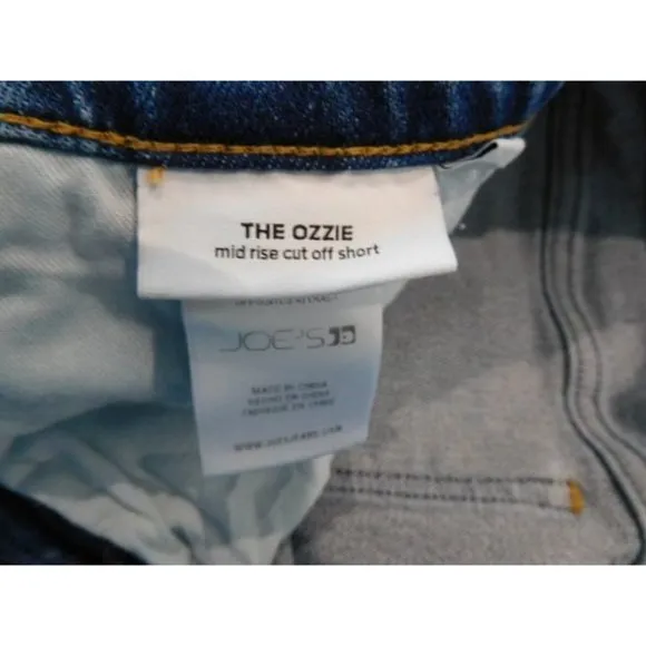 Joe's Jeans THE OZZIE Denim Cut-off Shorts size 32 Mid-rise