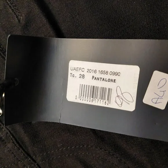 John Richmond 2-Way Zip Around Black Denim Jeans Sz 28 NWT