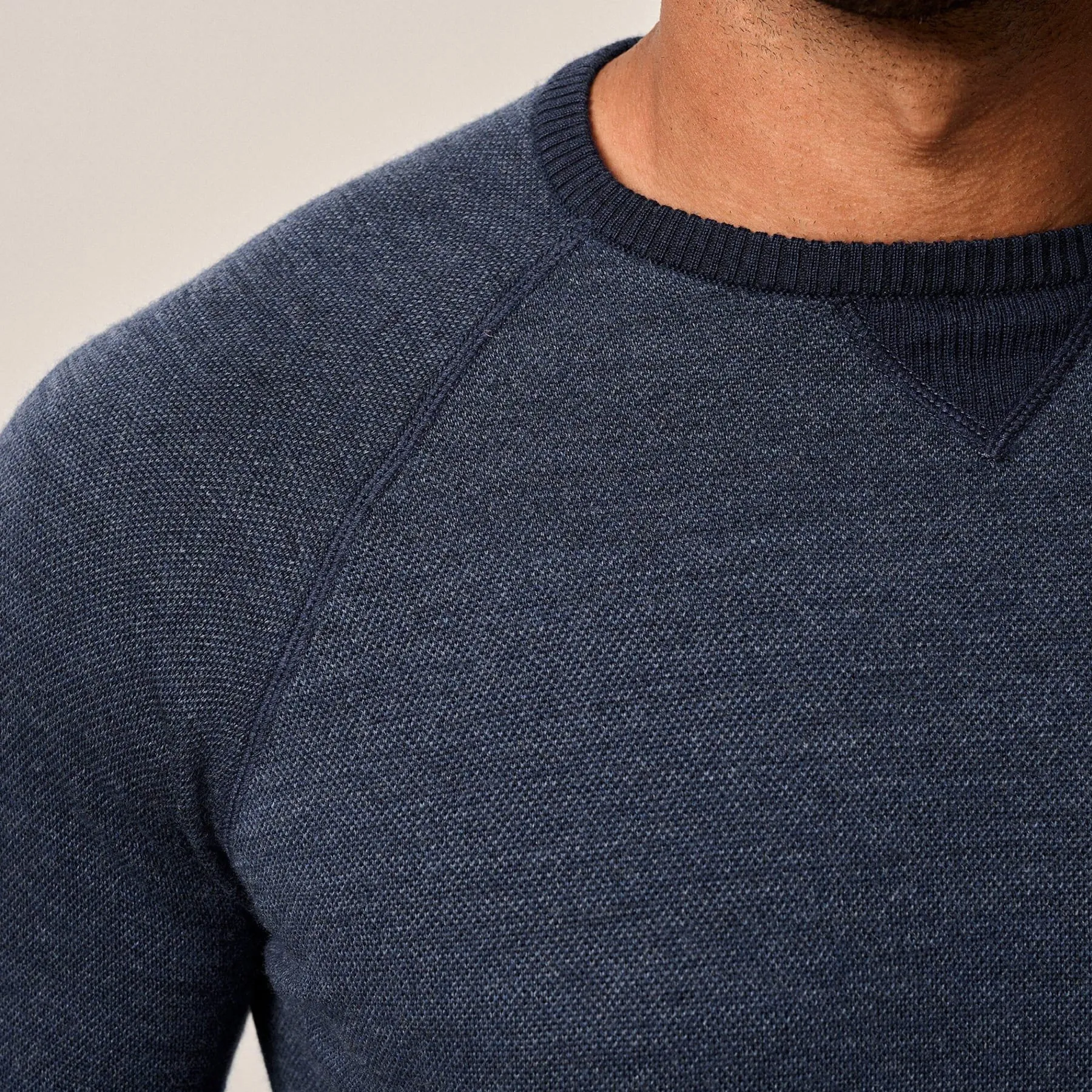 Johnnie-O Boggs Merino Wool Crewneck Sweater - Navy