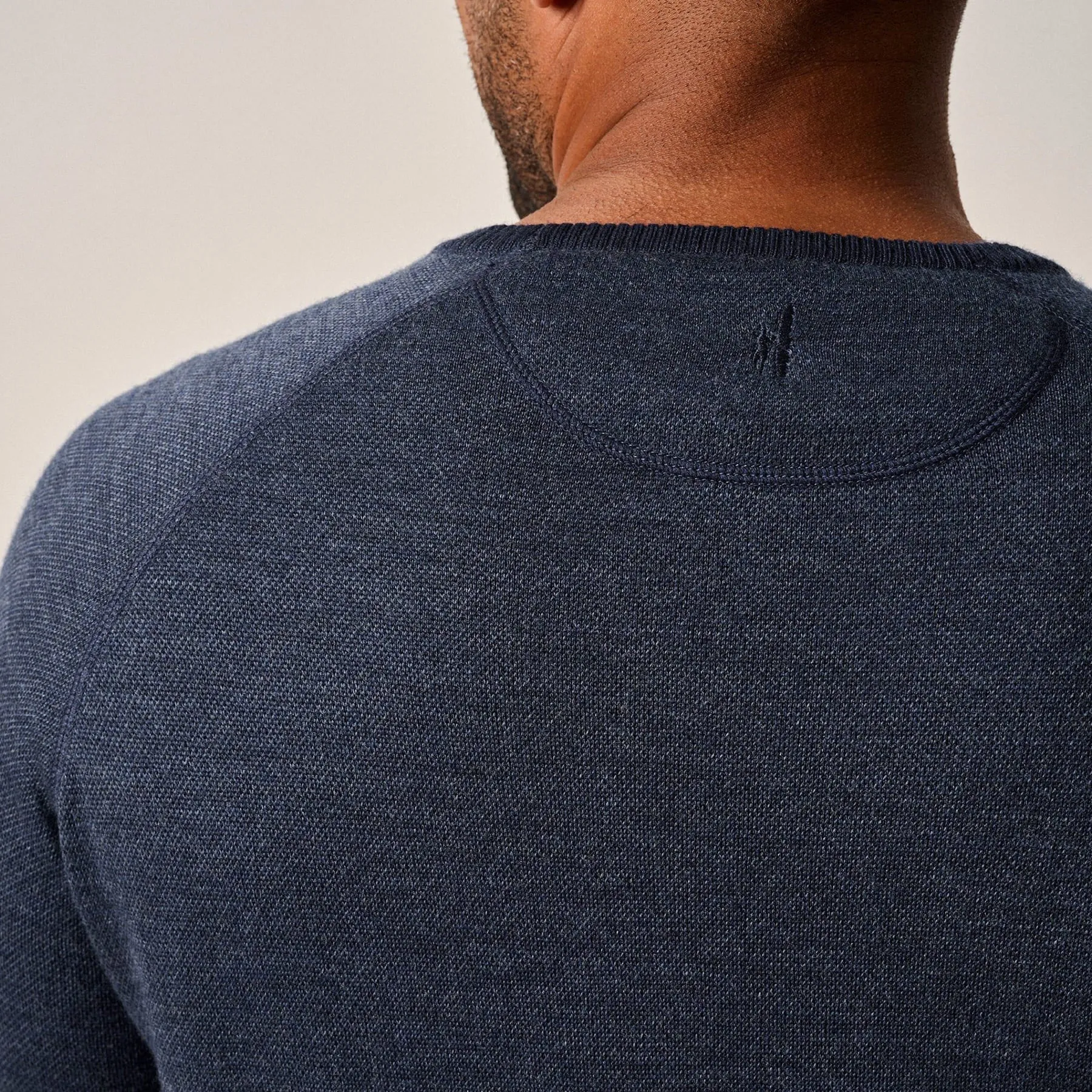 Johnnie-O Boggs Merino Wool Crewneck Sweater - Navy