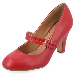 Journee Collection Women's Windy Pump, Red, 7.5