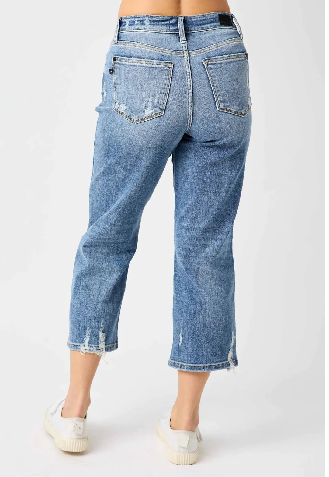Judy Blue Wide Leg Cropped Jeans