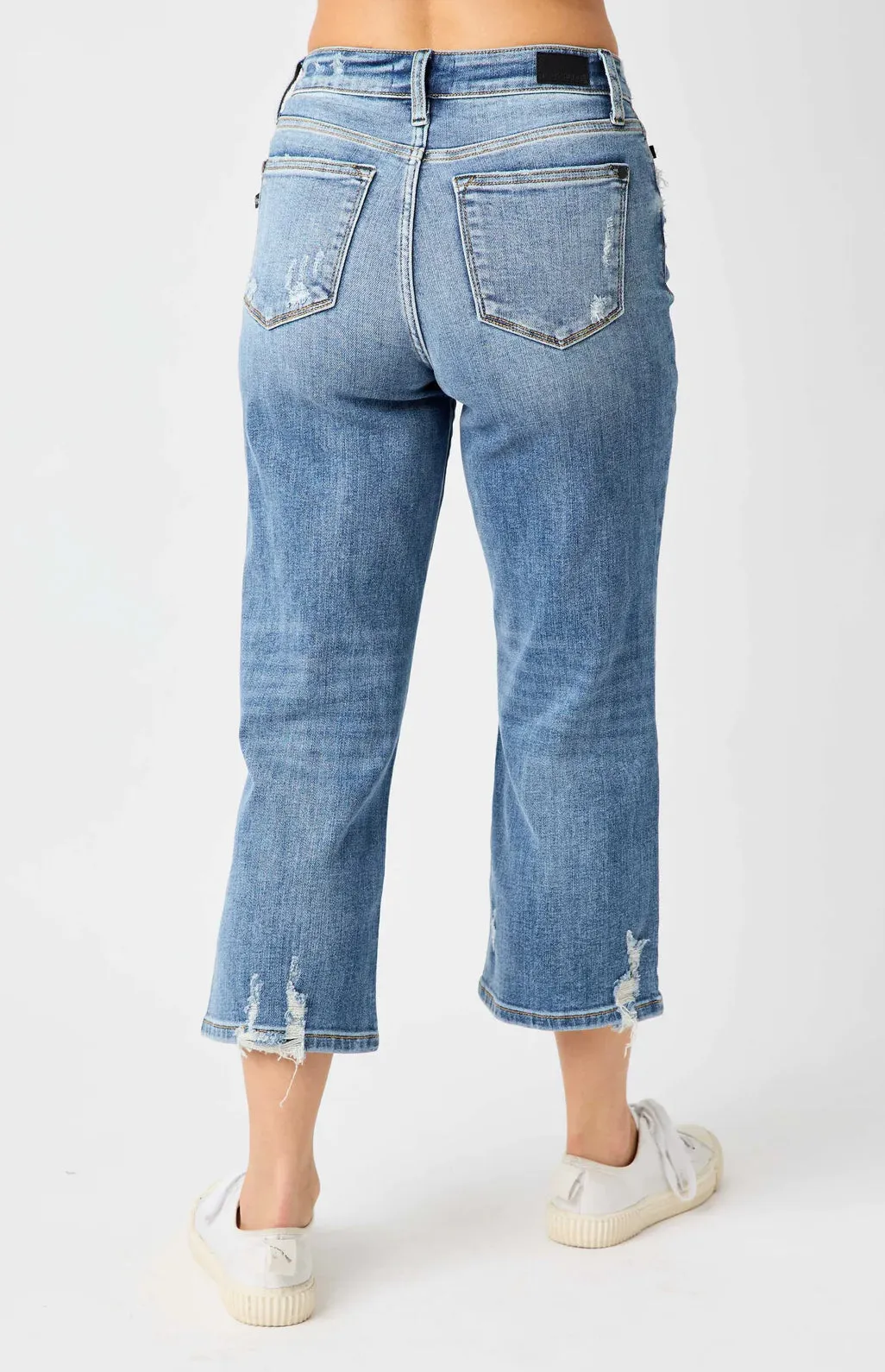 Judy Blue Wide Leg Cropped Jeans