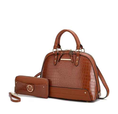 Kalyna Premium Croco Satchel Bag