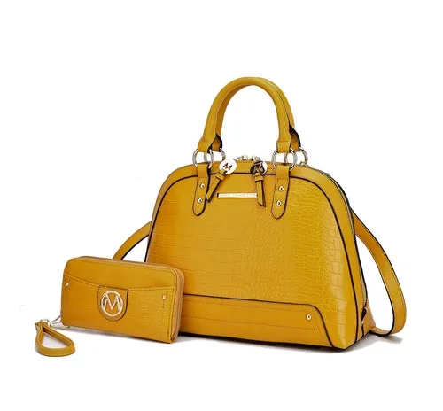 Kalyna Premium Croco Satchel Bag
