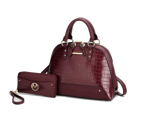 Kalyna Premium Croco Satchel Bag