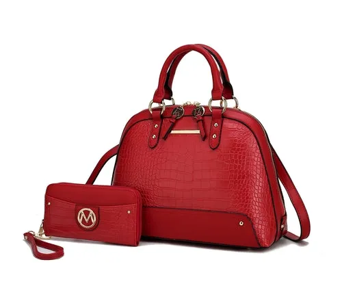 Kalyna Premium Croco Satchel Bag