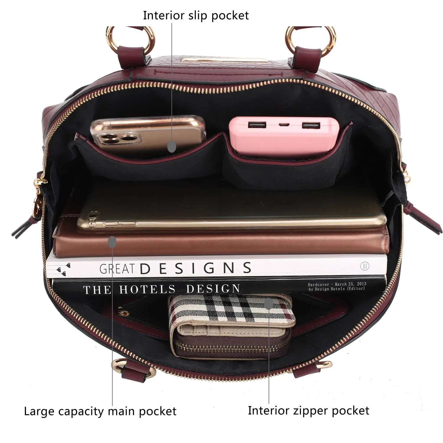 Kalyna Premium Croco Satchel Bag