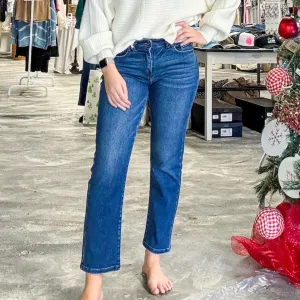 Kancan Jeans | The Ashlyn Mid Rise Straight Leg Jean