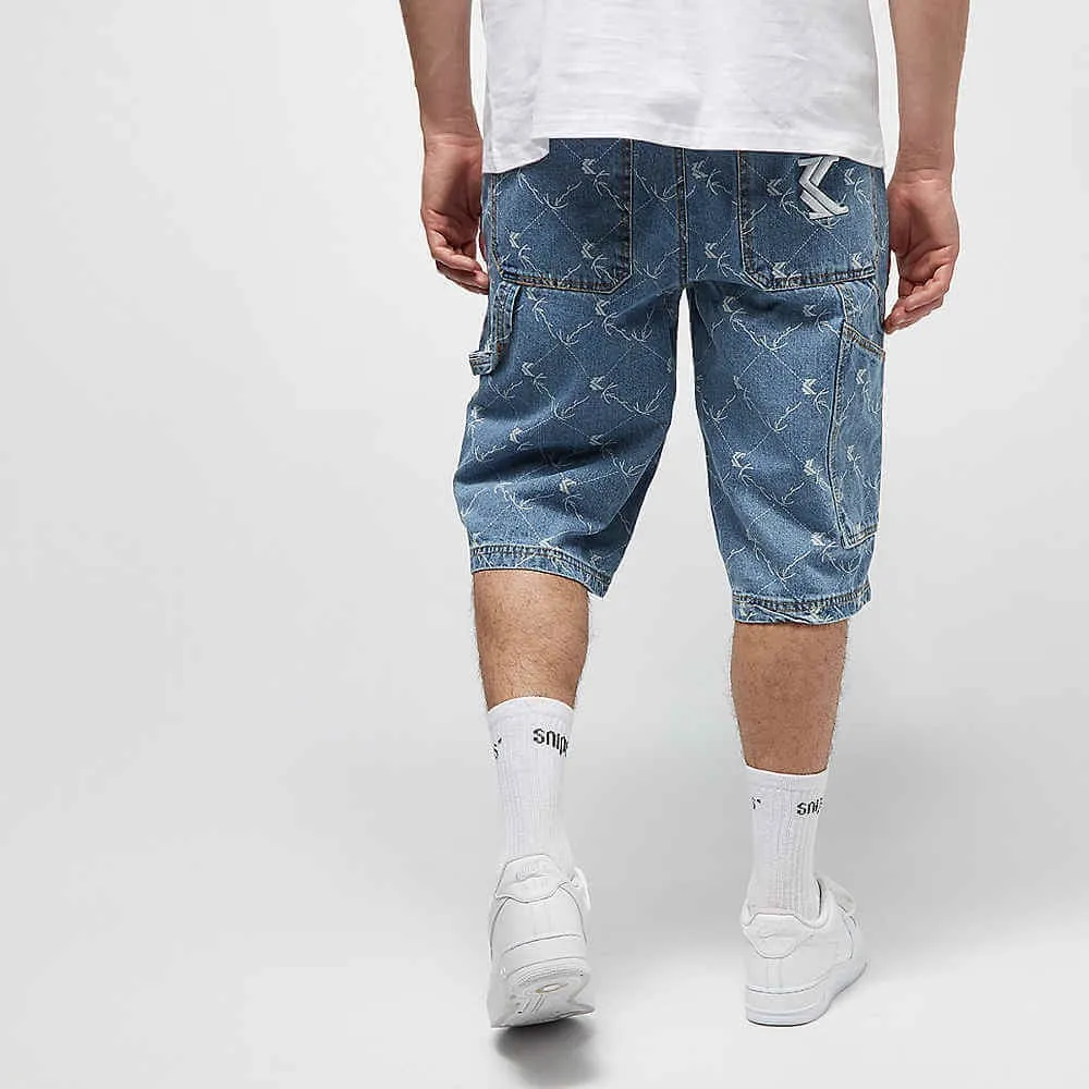 Karl Kani Denim Shorts Denim/White