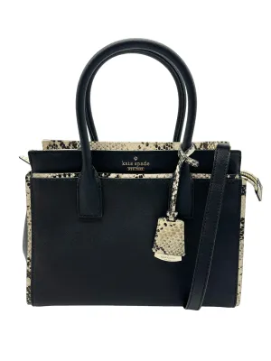 Kate Spade Black Saffiano Leather Cameron Street 'Candace' Satchel