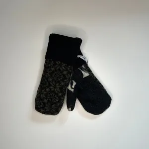 Kids Mittens S/M - Green & Black - 292