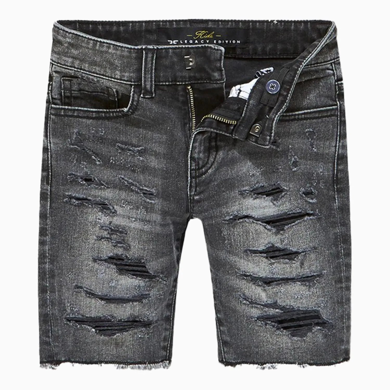 Kid's Shredded Denim Shorts