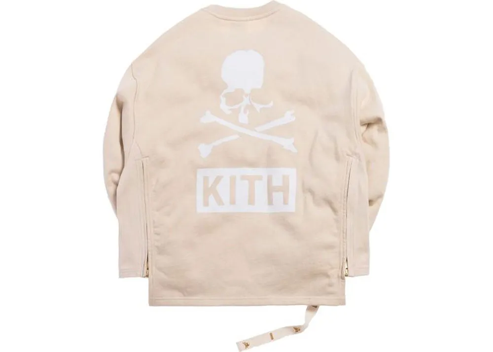 KITH X MASTERMIND WORLD Mens Turtle Dove Crewneck Cargo Sweatshirt KH3398 Small