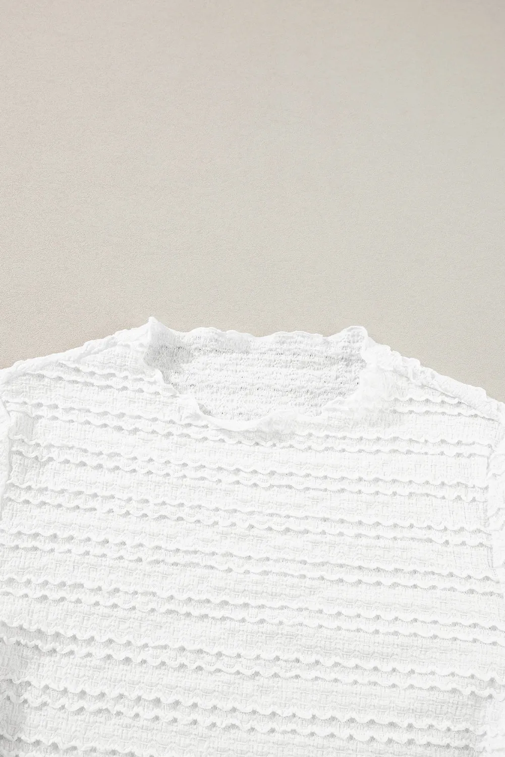 Knit Jacquard Slim Fit Top