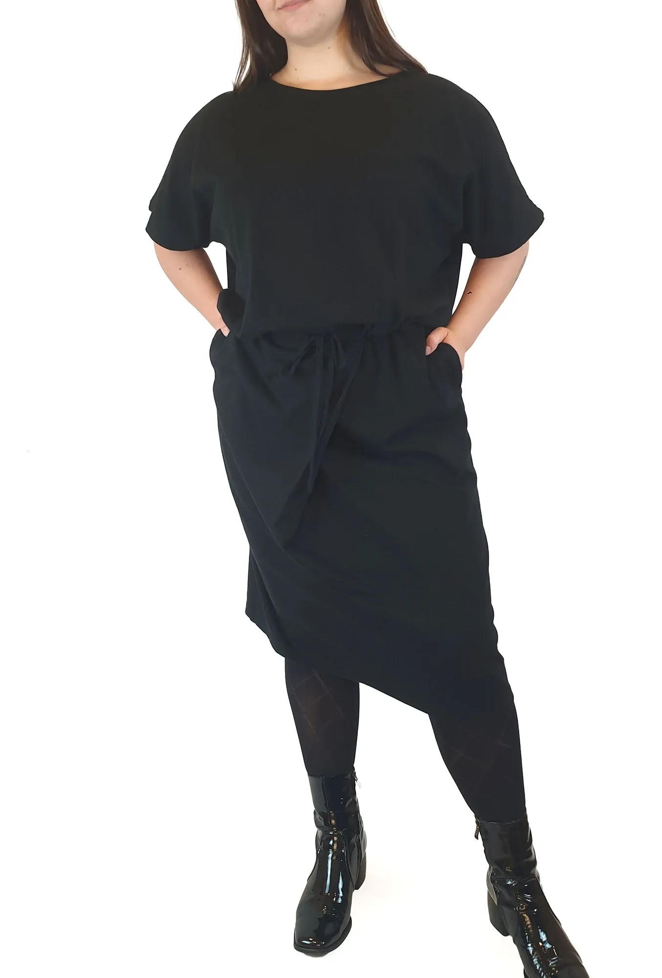 Kowtow black building block maxi dress size L