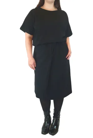 Kowtow black building block maxi dress size L
