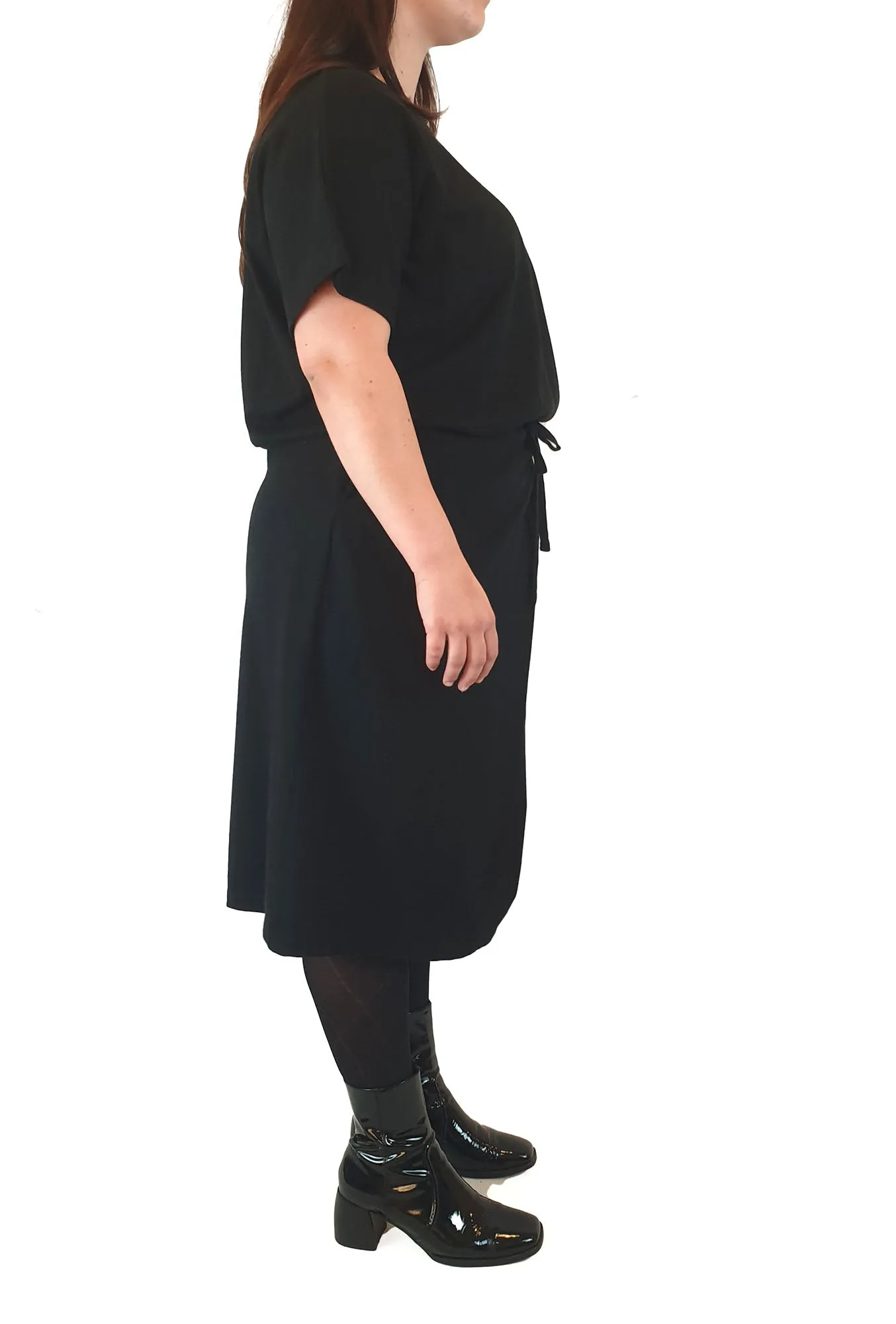 Kowtow black building block maxi dress size L