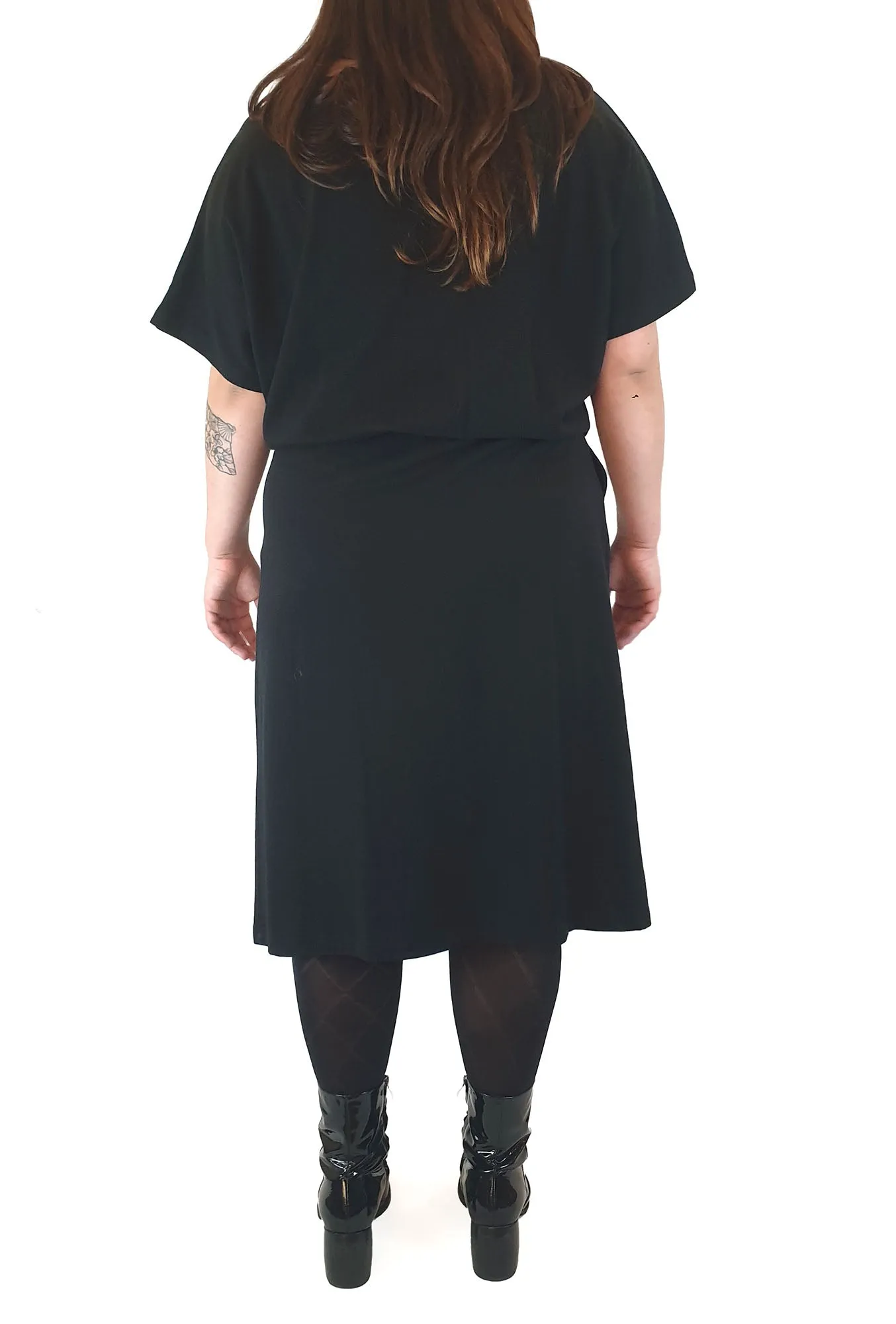 Kowtow black building block maxi dress size L