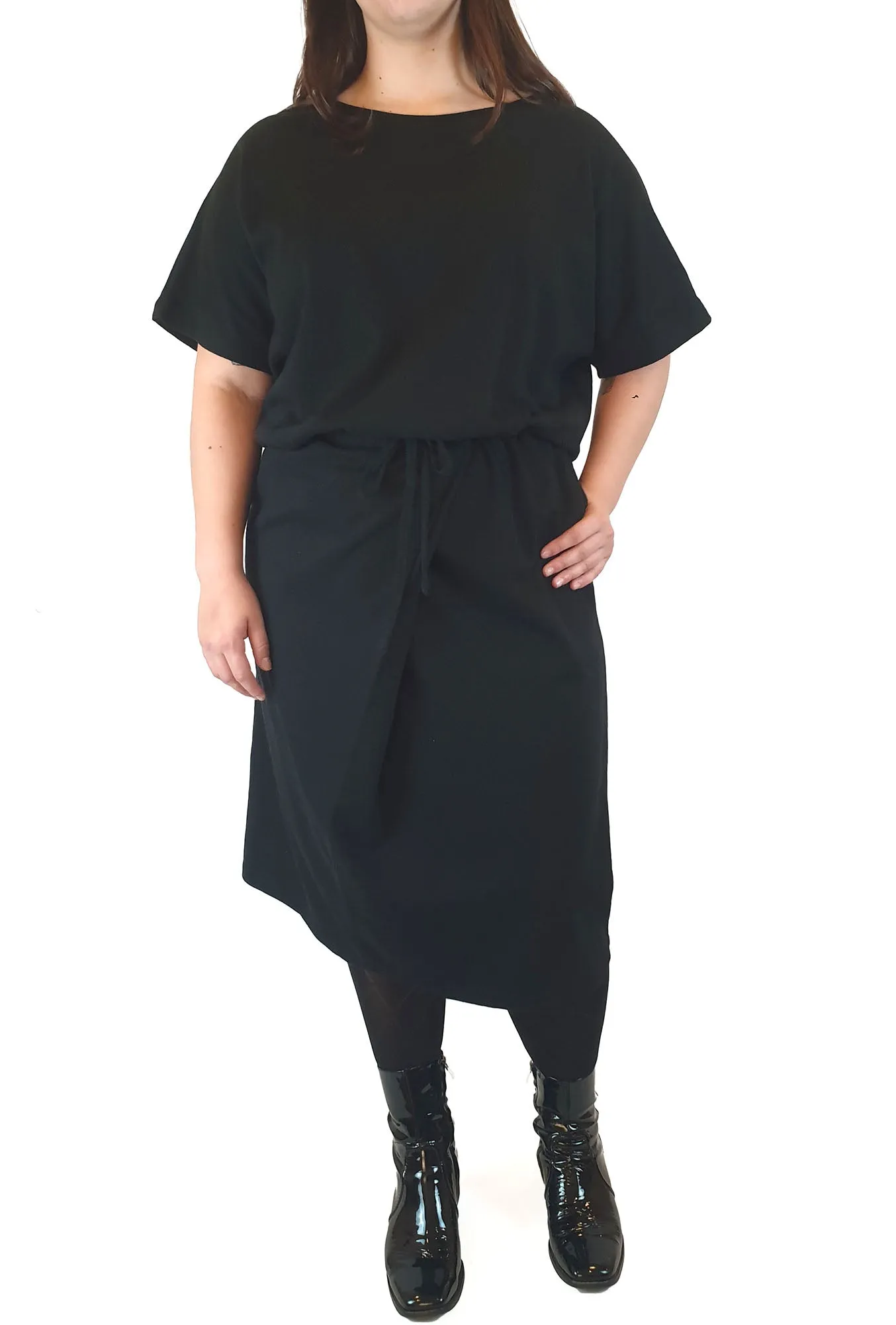 Kowtow black building block maxi dress size L