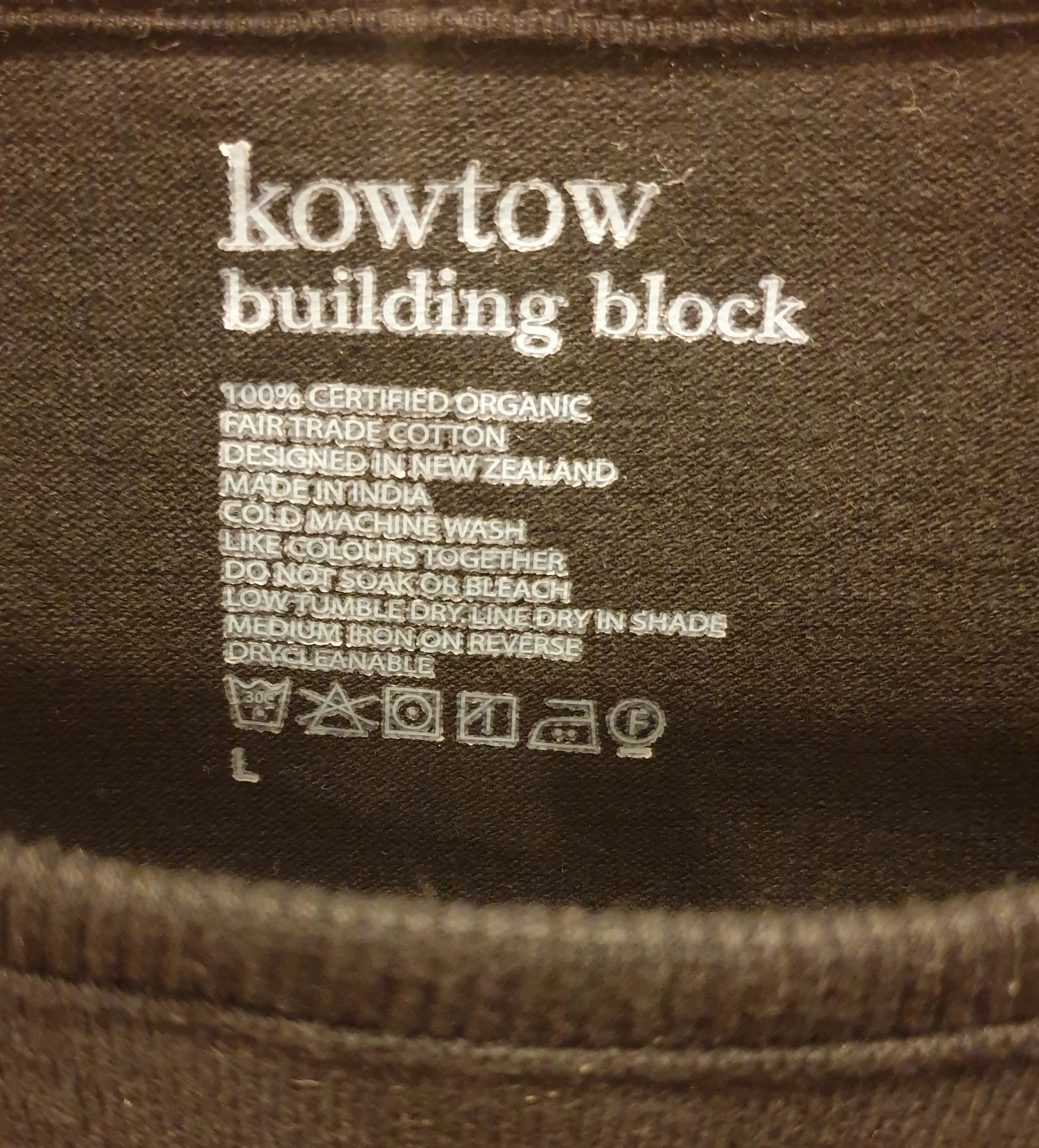Kowtow black building block maxi dress size L