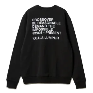 Kuala Lumpur L/S Crewneck Sweater | Black