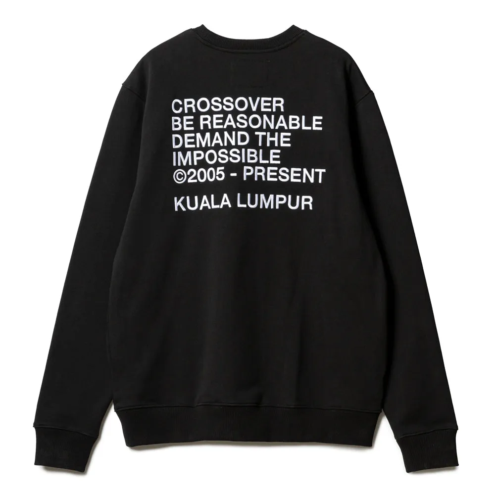 Kuala Lumpur L/S Crewneck Sweater | Black