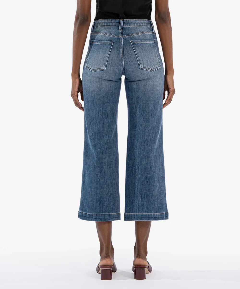 Kut KG2073MA2 Meg High Rise Wide Leg Crop Jeans
