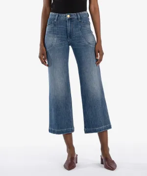 Kut KG2073MA2 Meg High Rise Wide Leg Crop Jeans