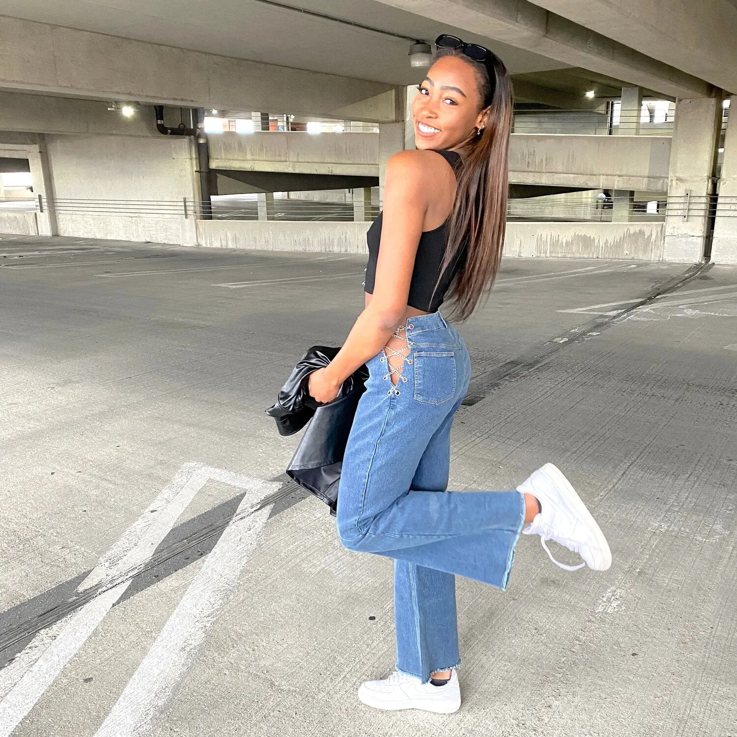 Kyla Wide Leg Chain Pants