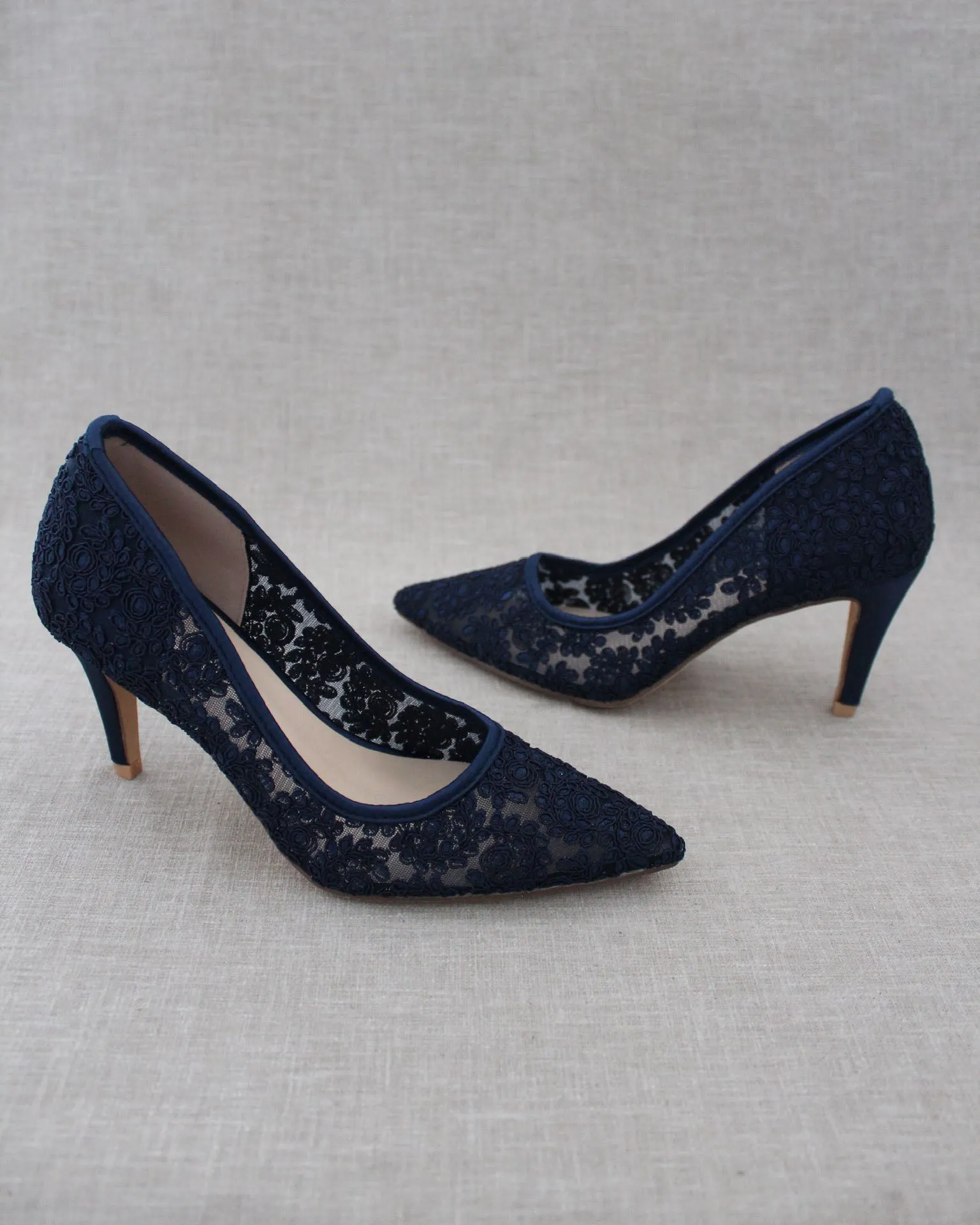 Lace Evening Pump