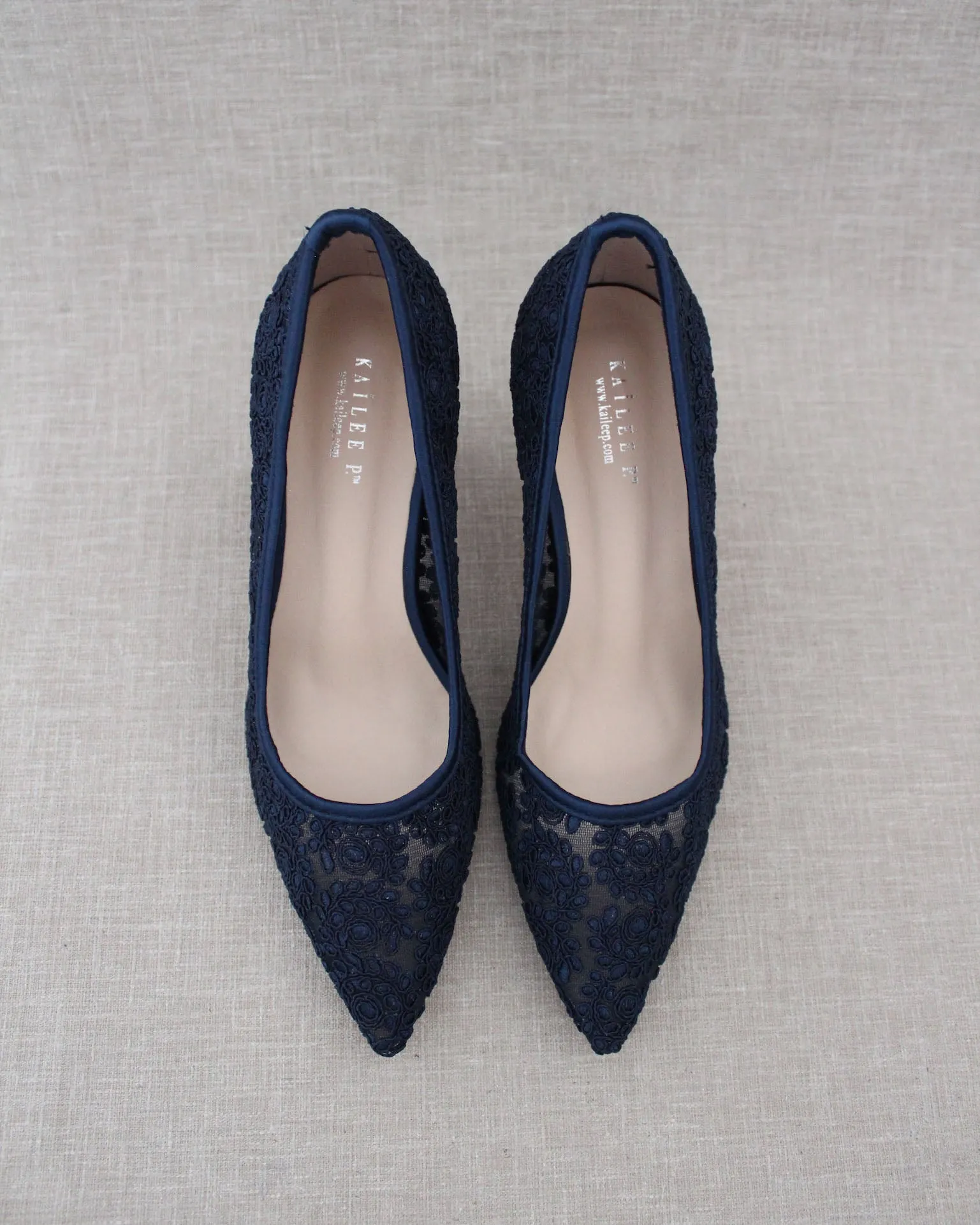 Lace Evening Pump