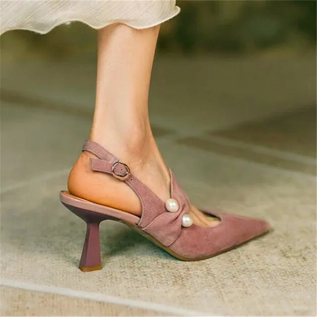 Ladies High Heels Pointed Toe Shoes