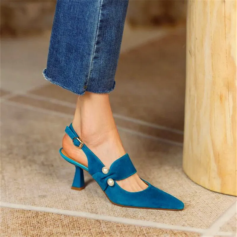 Ladies High Heels Pointed Toe Shoes