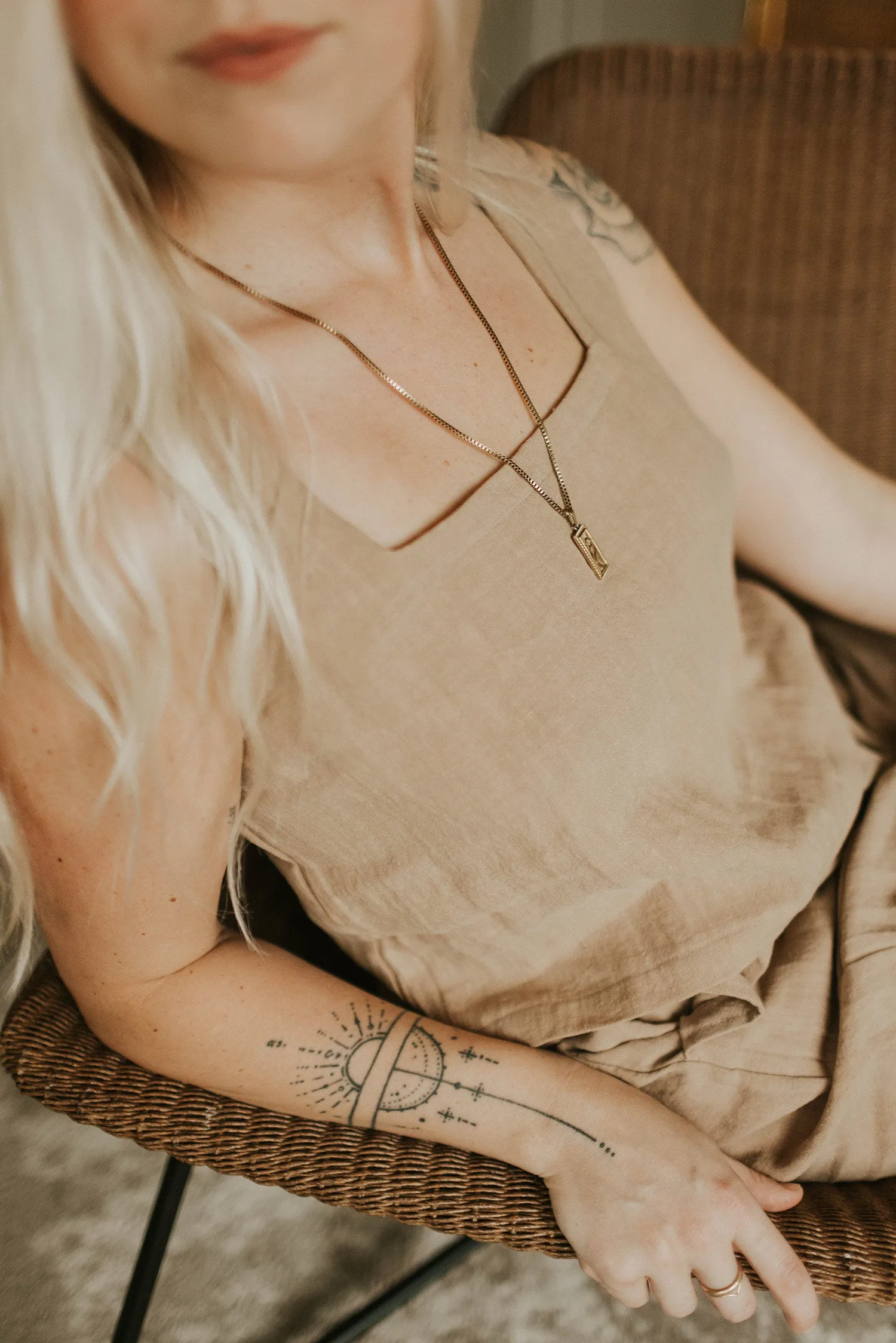 Ladies Linen Tank