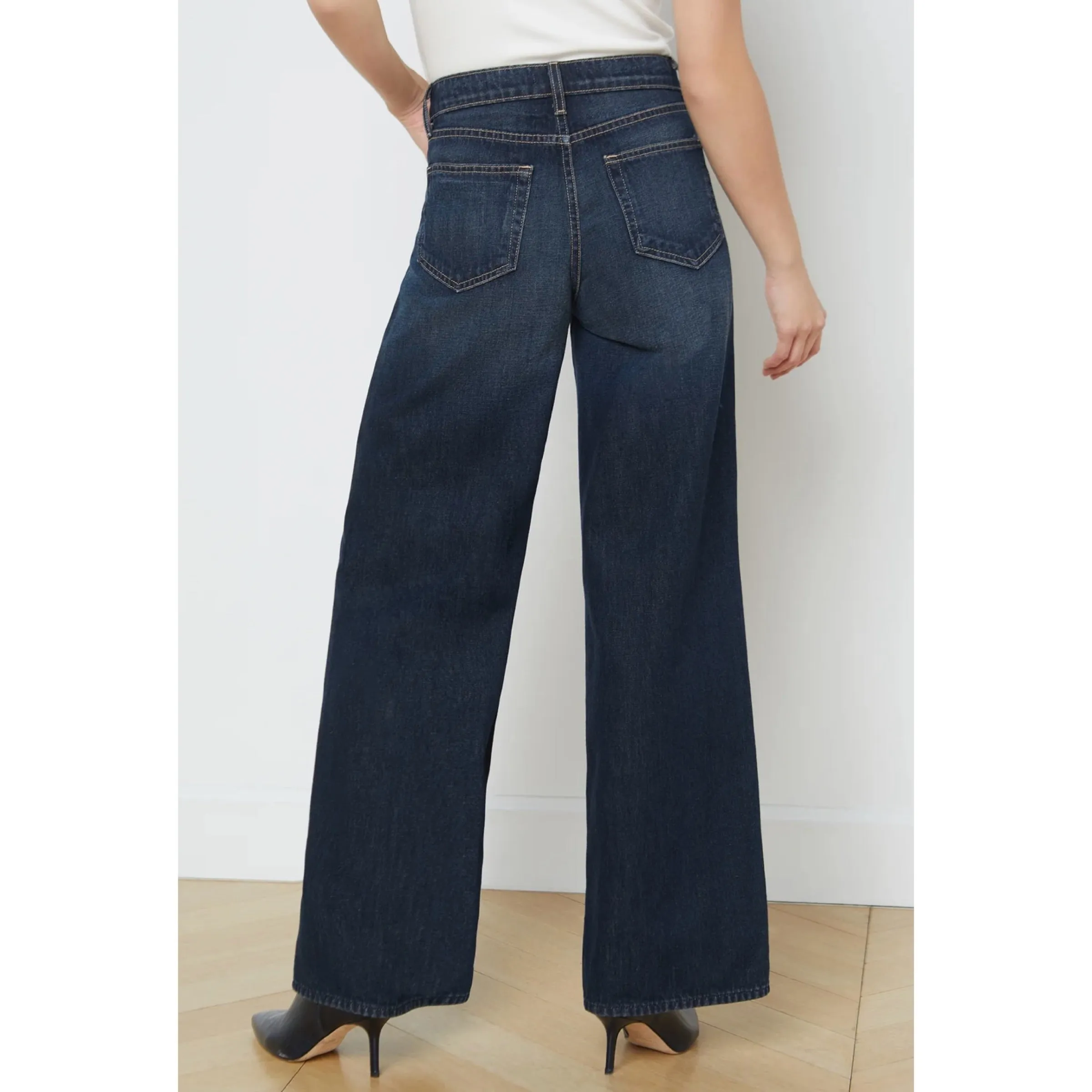 L’AGENCE Alicent Wide Leg Jeans Grainger Size 30