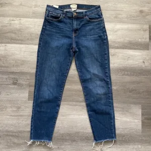 L’Agence El Matador Jeans Womens 29 Bruno Wash Slim Fit Raw Hem Blue